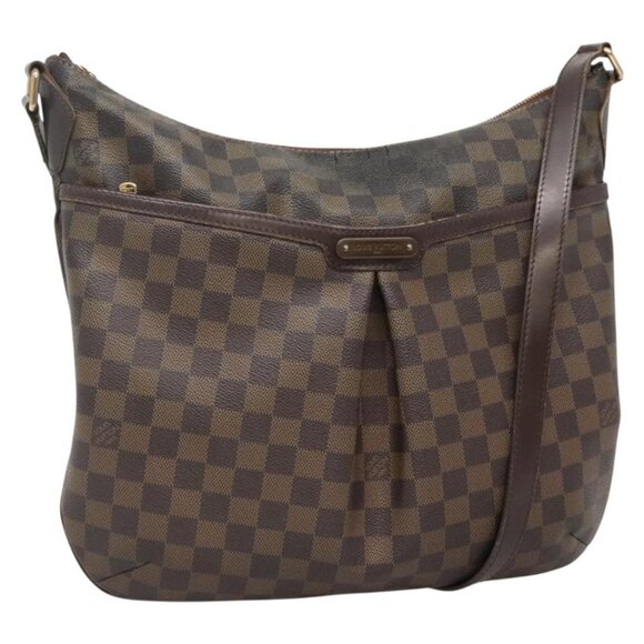 LOUIS VUITTON Damier Ebene Bloomsbury GM Shoulder Bag LV Auth - Picture 1 of 16